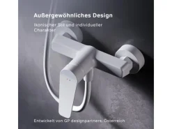 AM.PM Einhebel-Duscharmatur Gem Brausearmatur aus Messing, Brausebatterie Wasserhahn Bad FTA20033 Einhebelmischer
