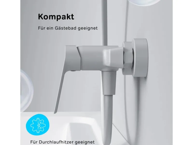 AM.PM Einhebel-Duscharmatur Gem Brausearmatur aus Messing, Brausebatterie Wasserhahn Bad FTA20033 Einhebelmischer
