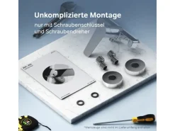 Outlet AM.PM Einhebel-Duscharmatur Hit Brausearmatur aus Messing, Brausebatterie Wasserhahn Bad FTA20000 Einhebelmischer