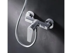 Outlet AM.PM Einhebel-Duscharmatur Hit Brausearmatur aus Messing, Brausebatterie Wasserhahn Bad FTA20000 Einhebelmischer