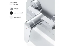 Outlet AM.PM Einhebel-Duscharmatur Hit Brausearmatur aus Messing, Brausebatterie Wasserhahn Bad FTA20000 Einhebelmischer