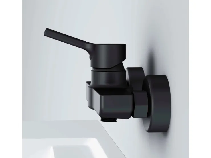 AM.PM Einhebel-Duscharmatur X-Joy S Brausearmatur aus Messing, Brausebatterie Wasserhahn Bad FXB20022 Schwarz
