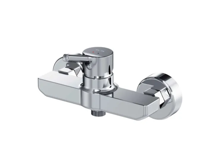 Outlet AM.PM Einhebel-Duscharmatur X-Joy S Brausearmatur aus Messing, Brausebatterie Wasserhahn Bad FXB20000 Chrom