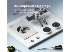 Outlet AM.PM Einhebel-Duscharmatur X-Joy S Brausearmatur aus Messing, Brausebatterie Wasserhahn Bad FXB20000 Chrom
