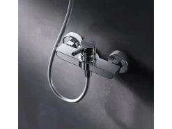 Outlet AM.PM Einhebel-Duscharmatur X-Joy S Brausearmatur aus Messing, Brausebatterie Wasserhahn Bad FXB20000 Chrom