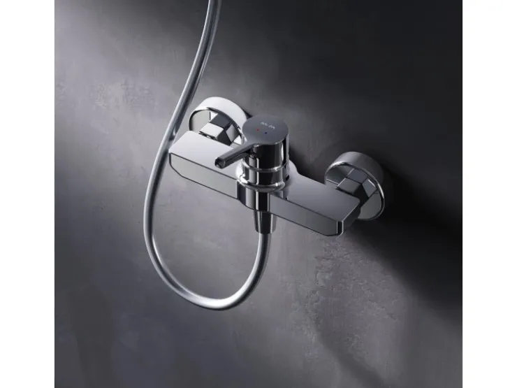 Outlet AM.PM Einhebel-Duscharmatur X-Joy S Brausearmatur aus Messing, Brausebatterie Wasserhahn Bad FXB20000 Chrom