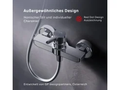 Outlet AM.PM Einhebel-Duscharmatur X-Joy S Brausearmatur aus Messing, Brausebatterie Wasserhahn Bad FXB20000 Chrom