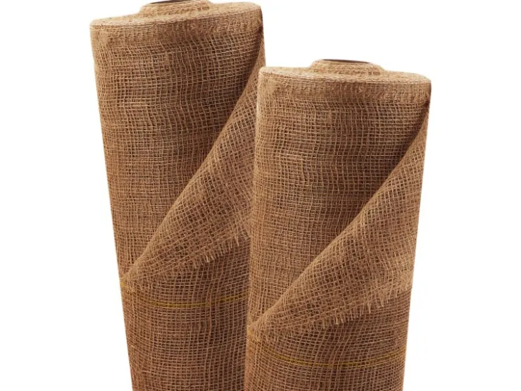 New Aquagart 15m x 1m Jutegewebe 105g/m² Jutematte Gartenjute Jute Stoff Sackleinen Juteband