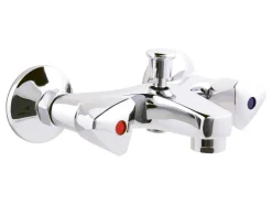 Discount AquaSu Badewannenarmatur Zweigriffmischer Standard Chrom