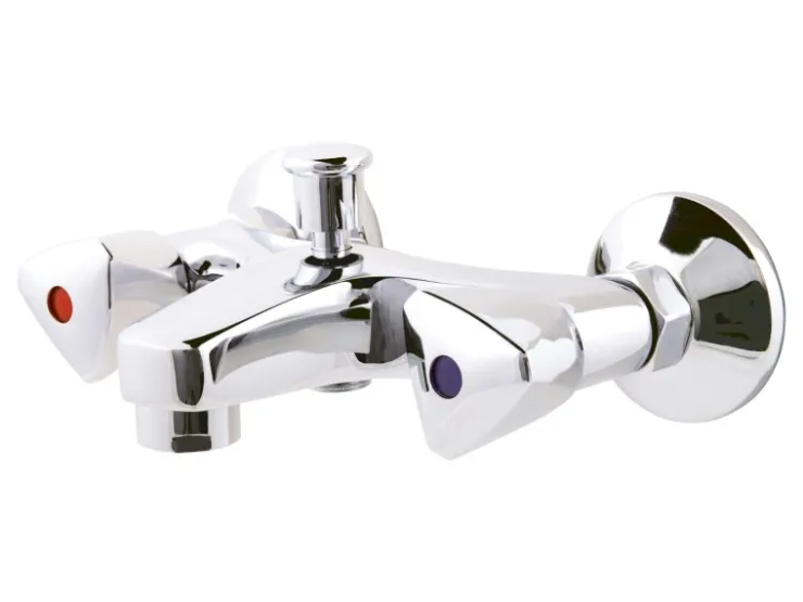 Discount AquaSu Badewannenarmatur Zweigriffmischer Standard Chrom