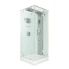 AcquaVapore Einhebelmischer<AquaVapore Dampfdusche Duschtempel Sauna Dusche Duschkabine D38-10R2-EC 90x90 cm