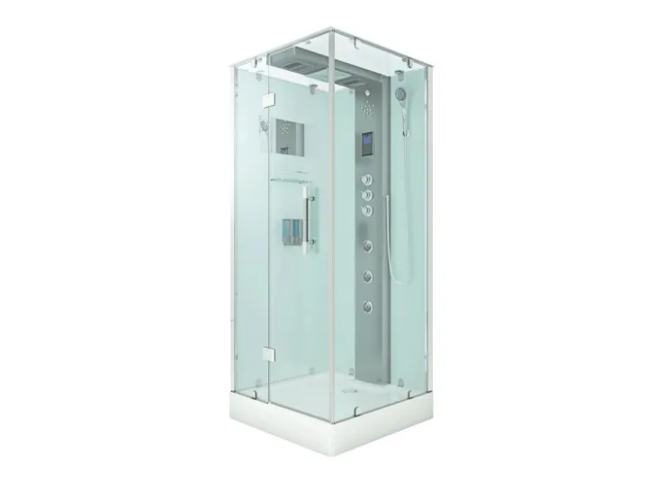 AcquaVapore Einhebelmischer<AquaVapore Dampfdusche Duschtempel Sauna Dusche Duschkabine D38-20L3-EC 100x100