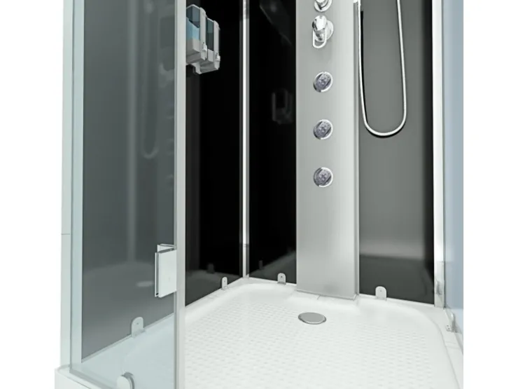 AcquaVapore Einhebelmischer<AquaVapore Dampfdusche Duschtempel Sauna Dusche Duschkabine D38-13L2 90x90 cm