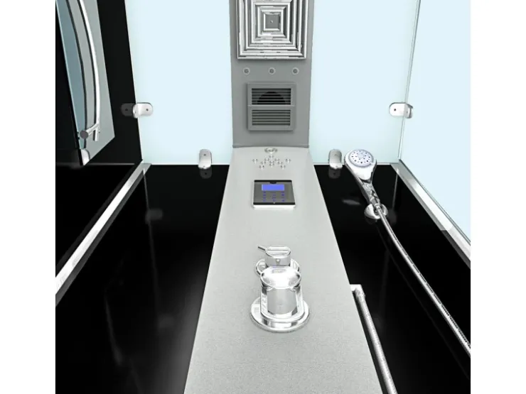 AcquaVapore Einhebelmischer<AquaVapore Dampfdusche Duschtempel Sauna Dusche Duschkabine D38-13L2 90x90 cm