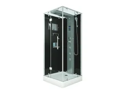 AcquaVapore Einhebelmischer<AquaVapore Dampfdusche Duschtempel Sauna Dusche Duschkabine D38-13L2-EC 90x90 cm