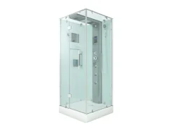AcquaVapore Einhebelmischer<AquaVapore Dampfdusche Duschtempel Sauna Dusche Duschkabine D38-10L2-EC 90x90 cm