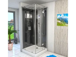 Best AcquaVapore AquaVapore Dampfdusche Duschtempel Sauna Dusche Duschkabine D38-13R2 90x90 cm