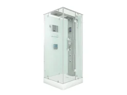 Outlet AquaVapore Dampfdusche Duschtempel Sauna Dusche Duschkabine D38-00R2-EC 80x80 cm Einhebelmischer