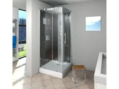 Best AcquaVapore AquaVapore Dampfdusche Duschtempel Sauna Dusche Duschkabine D38-23R2-EC 100x100