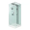 Clearance AquaVapore Dampfdusche Duschtempel Sauna Dusche Duschkabine D38-20L2-EC 100x100 Einhebelmischer