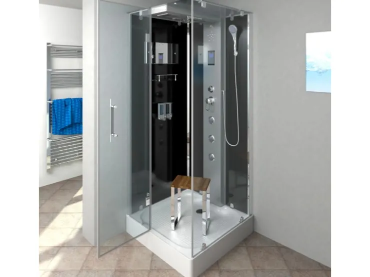 AcquaVapore Einhebelmischer<AquaVapore Dampfdusche Duschtempel Sauna Dusche Duschkabine D38-03L2 80x80 cm