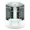 Outlet AquaVapore Dampfdusche Whirlpool Dusche Duschkabine K60-SW-EH 140x140cm Einhebelmischer