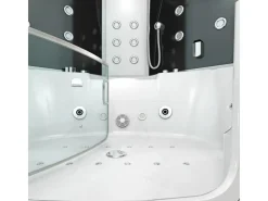 AcquaVapore AquaVapore Dampfdusche Whirlpool Dusche Duschkabine K60-SW-EH-EC 140x140cm