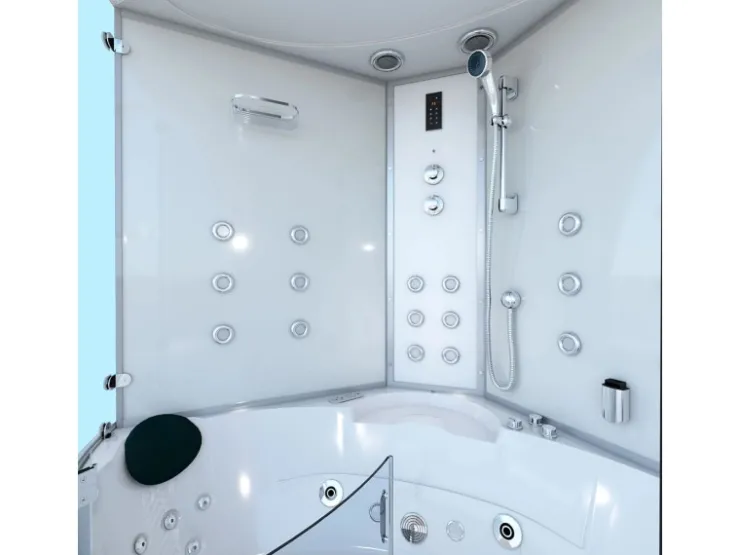 Sale AcquaVapore AquaVapore Dampfdusche Whirlpool Dusche Duschkabine K70-WS-EH-EC 150x150cm