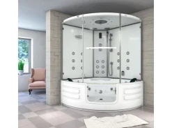 Sale AcquaVapore AquaVapore Dampfdusche Whirlpool Dusche Duschkabine K70-WS-EH-EC 150x150cm