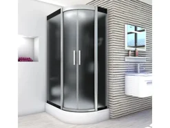 AquaVapore Dusche Duschkabine D60-73M2R-EC Duschtempel Sauna 80x120 cm Einhebelmischer