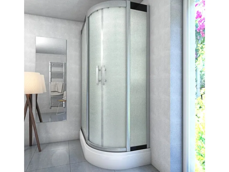 New AquaVapore Dusche Duschkabine D60-70M2R Duschtempel Sauna 80x120 cm Einhebelmischer