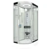 New AquaVapore Dusche Duschkabine D60-70T2L Duschtempel Sauna 120x80 cm Einhebelmischer