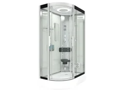 New AquaVapore Dusche Duschkabine D60-70T2L Duschtempel Sauna 120x80 cm Einhebelmischer