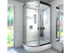 New AquaVapore Dusche Duschkabine D60-70T2L Duschtempel Sauna 120x80 cm Einhebelmischer