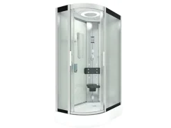 Discount AquaVapore Dusche Duschkabine D60-70M2L Duschtempel Sauna 120x80 cm Einhebelmischer