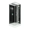 Best AquaVapore Duschkabine Komplettdusche D38-23R0-EC Fertigdusche Dusche 100x100 cm Einhebelmischer