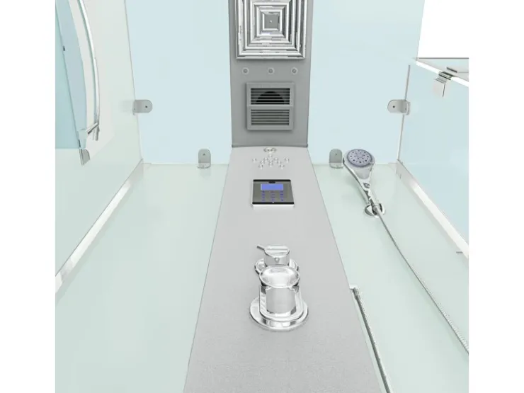 AcquaVapore Einhebelmischer<AquaVapore Duschkabine Komplettdusche D38-20R0 Fertigdusche Dusche 100x100 cm