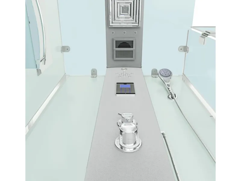 Online AquaVapore Duschkabine Komplettdusche D38-10R0 Fertigdusche Dusche 90x90 cm Einhebelmischer
