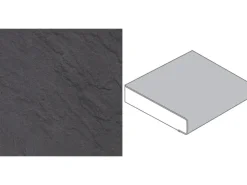 Arbeitsplatte 90 cm x 3,9 cm Meterware Schiefer Dunkel