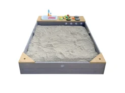 AXI Kochfelder<Sandkasten Kelly mit Spielküchenzeile Grau Braun 115 cm x 21,8 cm x 180 cm