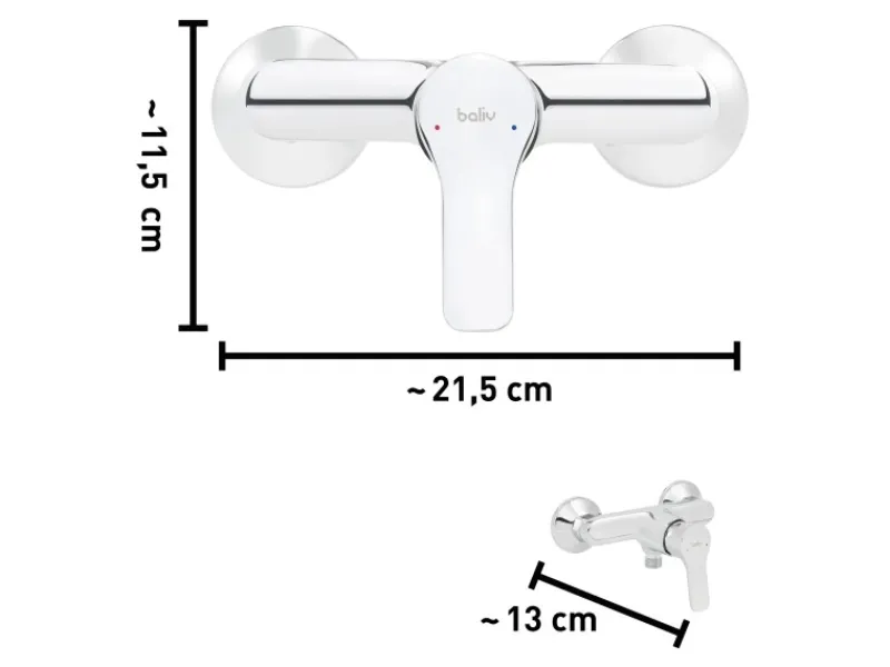 Hot Duscharmatur DU-5750 Chrom Einhebelmischer