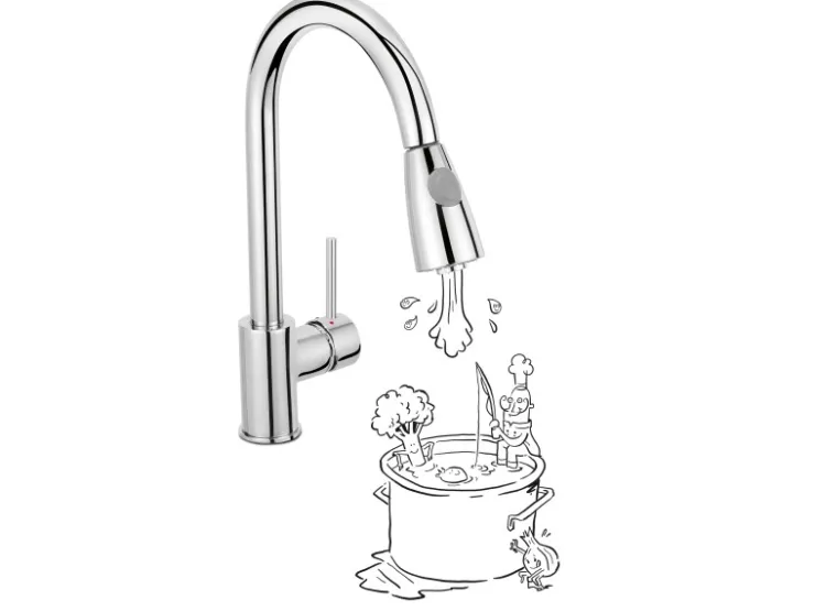 Hot baliv Küchenarmatur KI-1320 Chrom