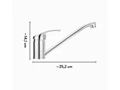 Outlet Küchenarmatur KI-1260 Chrom Einhebelmischer
