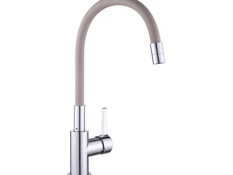 Sale Küchenarmatur KI-1822 Chrom-Taupe Einhebelmischer