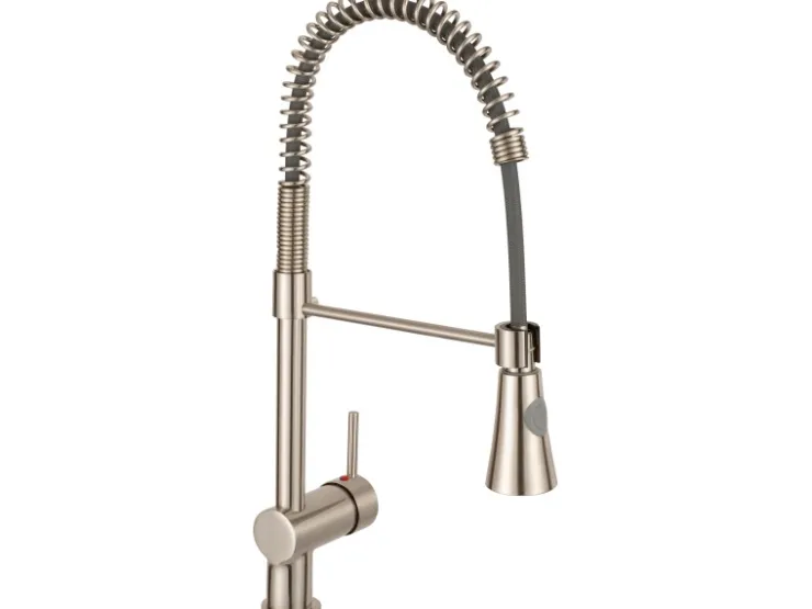 baliv Einhebelmischer<Küchenarmatur KI-1172 Edelstahloptik Edelstahl-Optik