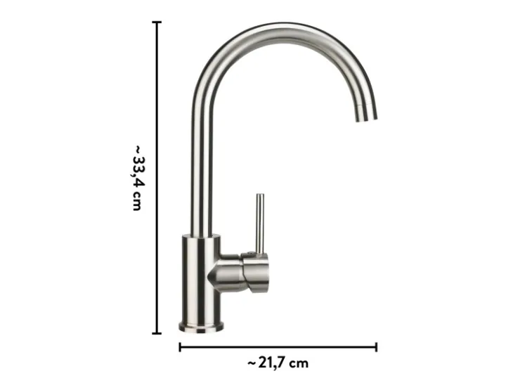 baliv Küchenarmatur KI-1832 Edelstahloptik Edelstahl-Optik