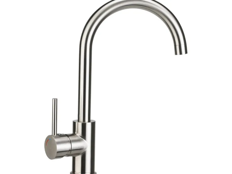 Küchenarmatur KI-1832 Edelstahl Einhebelmischer