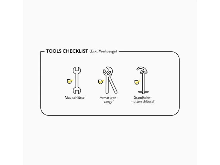 Clearance baliv Küchenarmatur KI-1120 Edelstahl-Optik