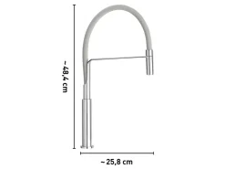 baliv Küchenarmatur KI-1331 Chrom Grau