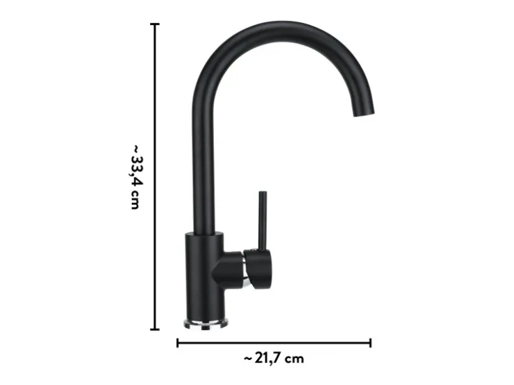 Outlet baliv Küchenarmatur KI-1831 Schwarz